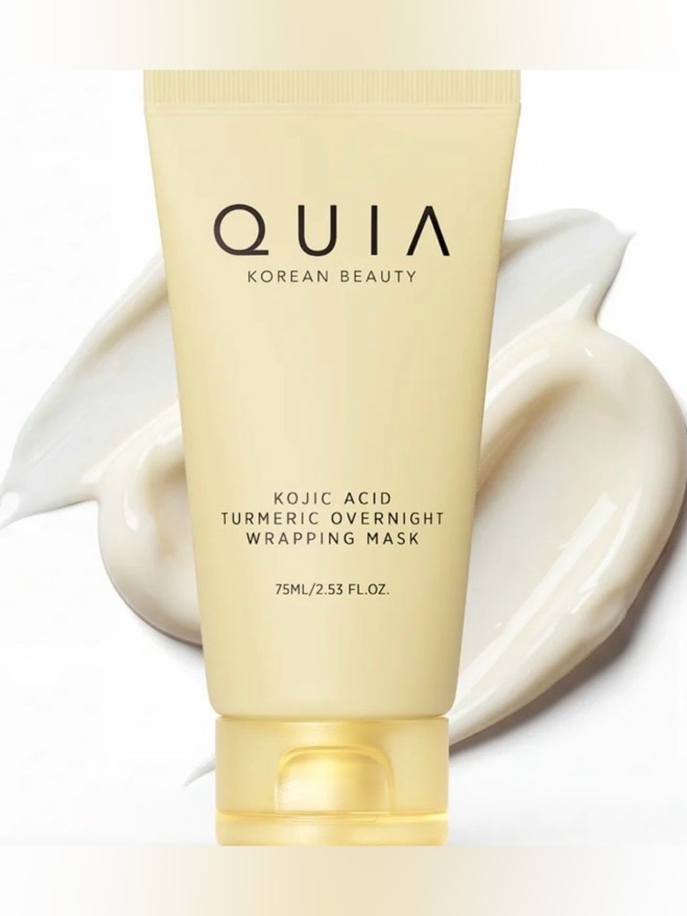 QUIA Kojic Acid Turmeric Overnight Wrapping Mask 75 mL For Face New Sealed Box